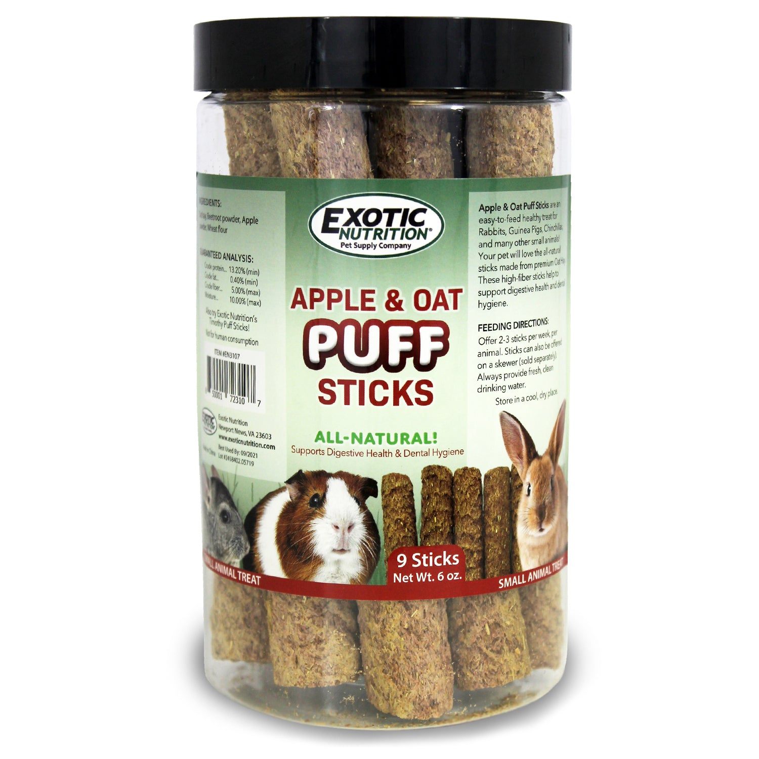 Exotic Nutrition Apple & Oat Puff Sticks