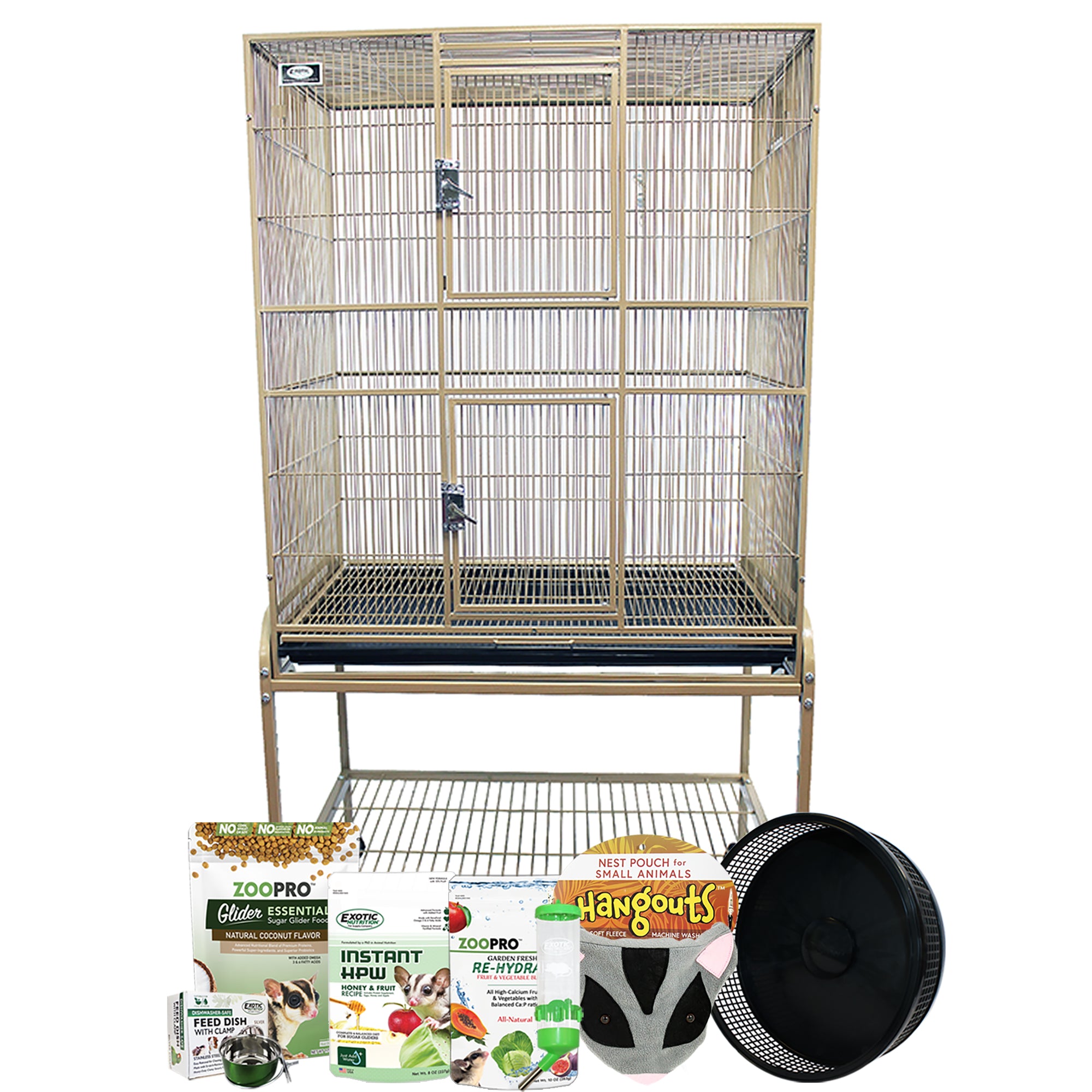 Brisbane Cage - for Sugar Gliders, Chinchillas, Rats, Squirrels, Marmosets,  Prairie Dogs, Degus