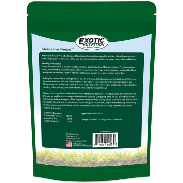 Mealworm Keeper Live Mealworm Food & Bedding