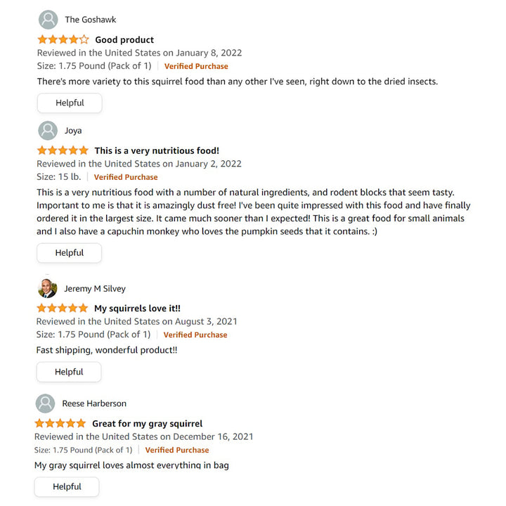 Squirrel Complete— Squirrel Food